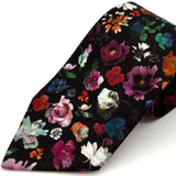 Contrast Floral Neck Tie in Liberty