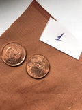Copper raw silk neck tie copper weding rose gold copper