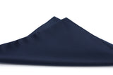 Navy Blue Satin Pocket Square