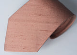 rose gold tie wedding neck ties textured raw silk tie