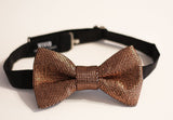 rose gold glitter bow tie copper bow tie