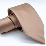 Copper Rose Gold Satin Neck Tie