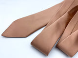 Copper Rose Gold Satin Neck Tie