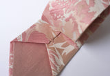 rose gold jacquard floral neck tie