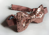 rose gold sequin bow tie rose gold bow tie rose gold wedding