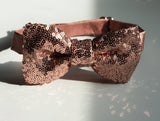 rose gold sequin bow tie rose gold bow tie rose gold wedding