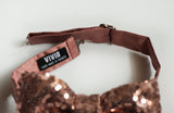 rose gold sequin bow tie rose gold bow tie rose gold wedding