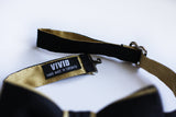 vivid clothing toronto handmade black and gold silk bow tie for wedding