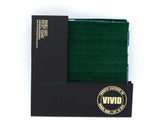 Emerald Green Pocket Square, Lined with Floral - Raw Silk, Liberty of London Cotton - Dark Green, Emerald Wedding - Groom, Groomsmen