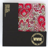 Floral and Paisley Hearts Pocket Square - Red and White Pocket Square - Liberty of London - Valentine's Day Gift, Wedding Gift, Love Gift