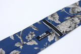 Classic Blue and Steel Gray Neck Tie Liberty of London