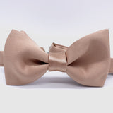 rose_gold_satin_bow_tie_wedding
