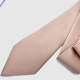 Rose Gold Satin Neck Tie