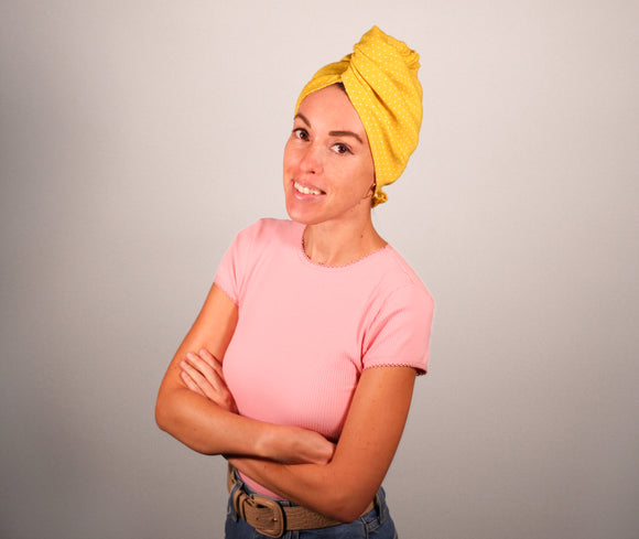 T-SHIRT HAIR TOWELS and How to Tie it as a Wrap