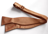 copper bow tie copper wedding silk bow tie