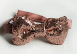 rose gold sequin bow tie rose gold bow tie rose gold wedding