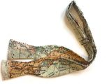 world map bow tie self-tie traveler gift japanese cotton bowtie