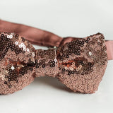 rose gold sequin bow tie rose gold bow tie rose gold wedding