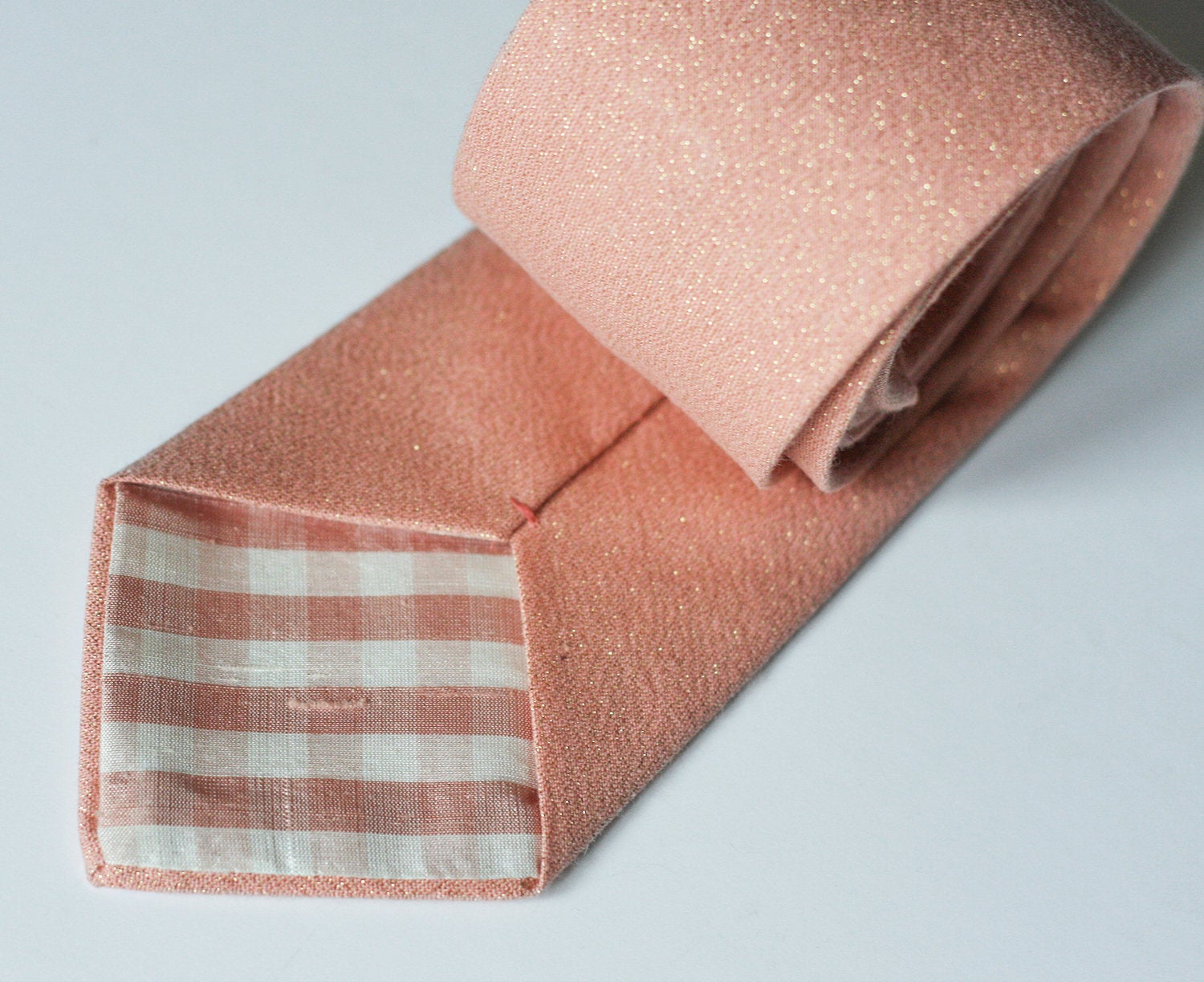 rose gold glitter tie