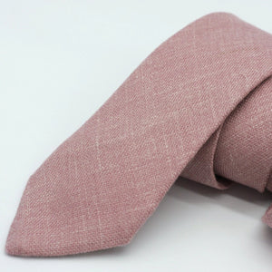 Dusty Pink Wool Neck Tie - Rose Quartz 