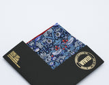 floral pocket square blue and red liberty of london strawberry thief